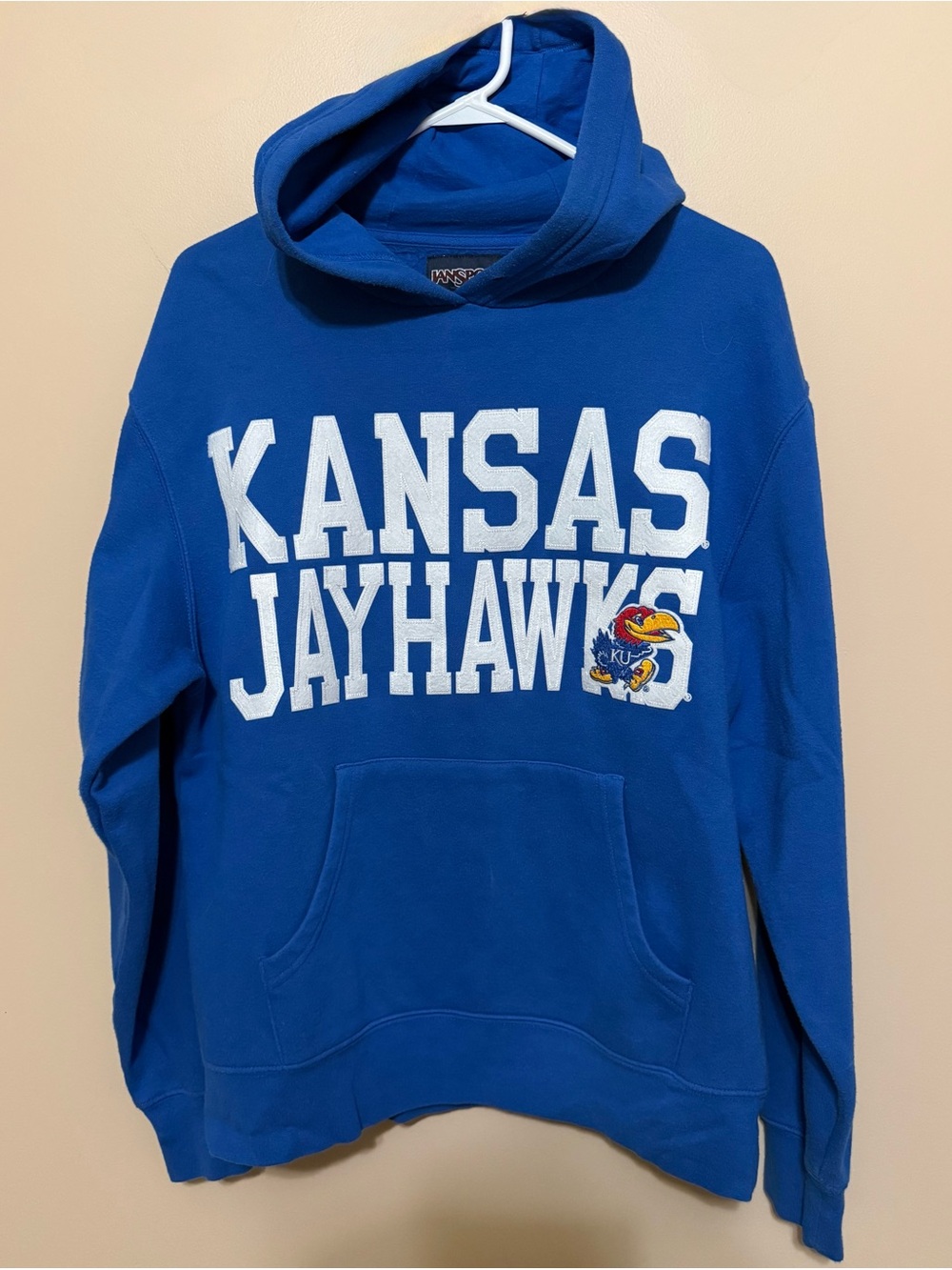 Jansport Royal Blue Kansas Jayhawks Crewneck Hoodie Sz M Unisex